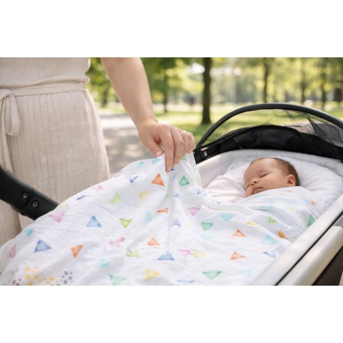 Muslīna autiņš Mozaīka, 65x80 cm||TavsSapnis