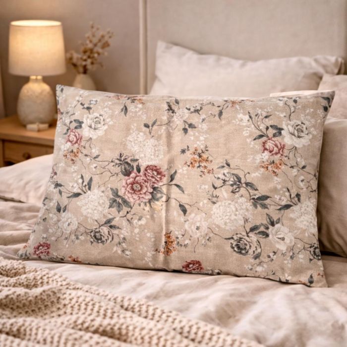 Kokvilnas spilvendrāna ar rāvējslēdzēju Sweet, 50x70 cm||TavsSapnis