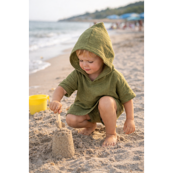 Muslīna pončo-dvielis Sūnas||TavsSapnis