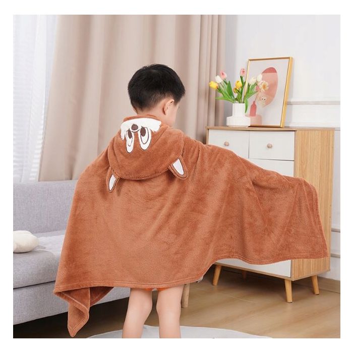 Dvielis ar kapuci Vāveres, 65x135 cm||TavsSapnis