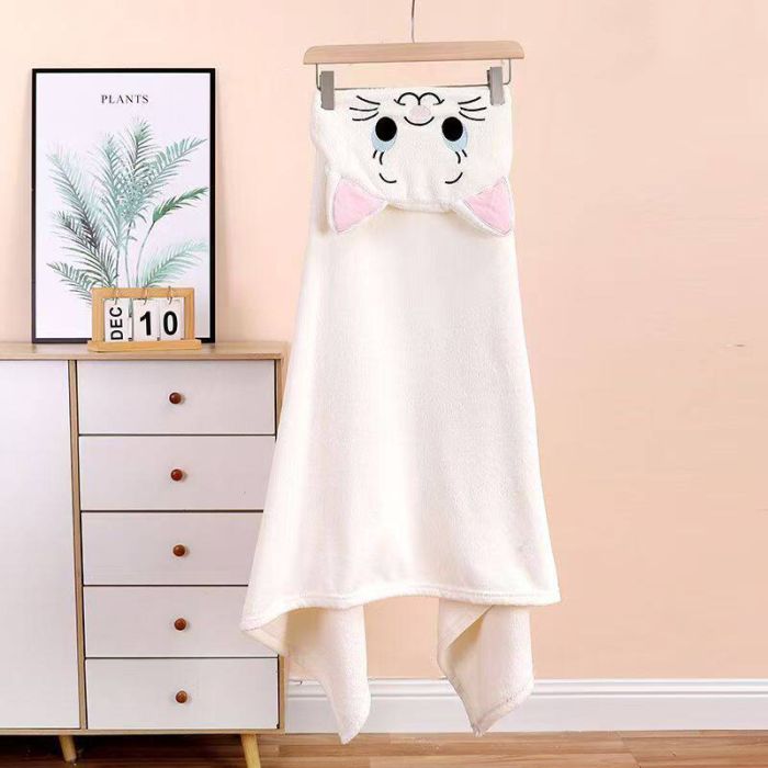 Dvielis ar kapuci Kitty, 65x135 cm||TavsSapnis