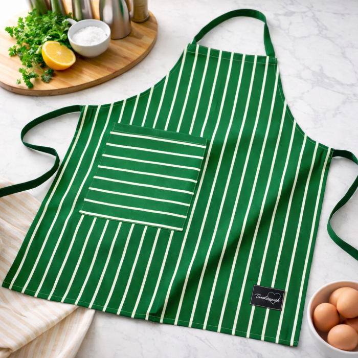 Priekšauts Green Stripes, L/XL||TavsSapnis
