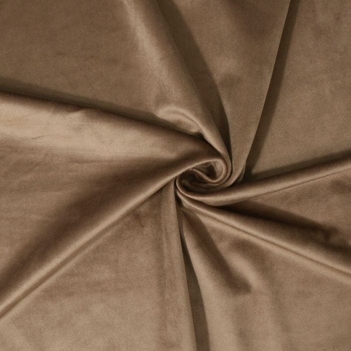Izmērīts velūra aizkars Matte Light Brown, augstums 320 cm||TavsSapnis