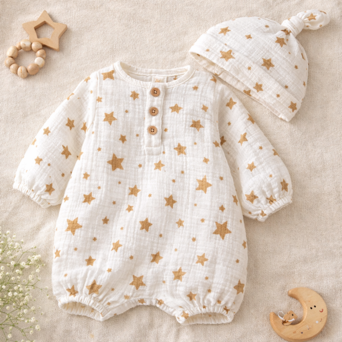 Double gauze muslīns Zvaigznes||TavsSapnis