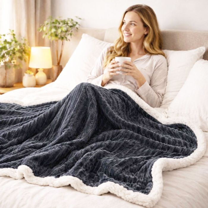 Plīša pleds Pino, 160x200 cm||TavsSapnis