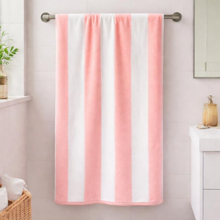 Dvielis Pink Stripes, 70x140 cm||TavsSapnis