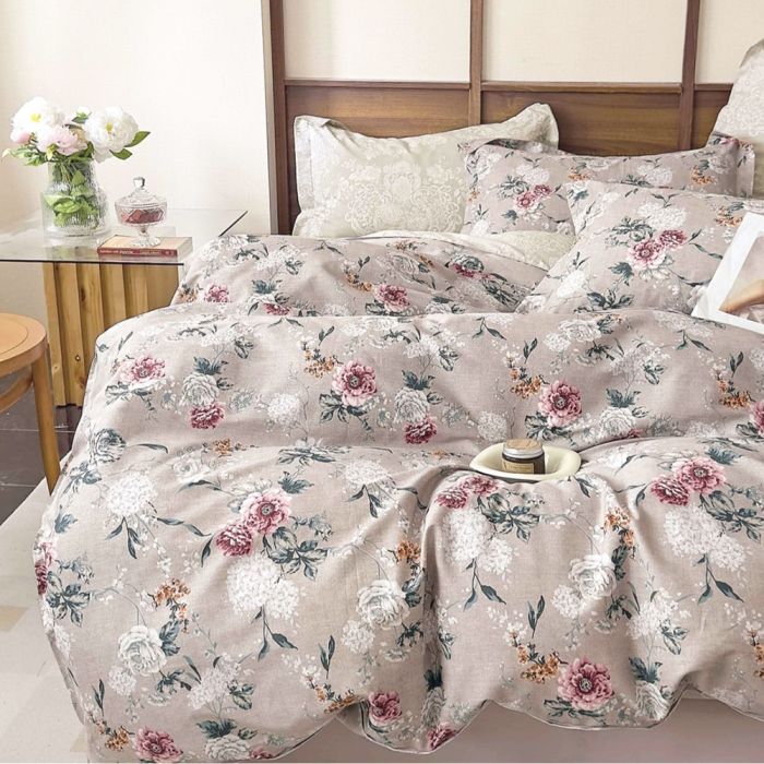 Gultas veļas komplekts Morning Flowers, 140x200, 70x80 cm||TavsSapnis