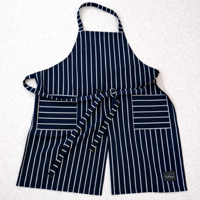 Vīriešu priekšauts Navy Stripes||TavsSapnis
