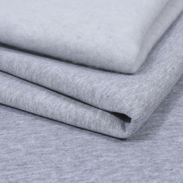 Trikotāža ar pūciņu pelēka melanža, 0.70x1.30m||TavsSapnis