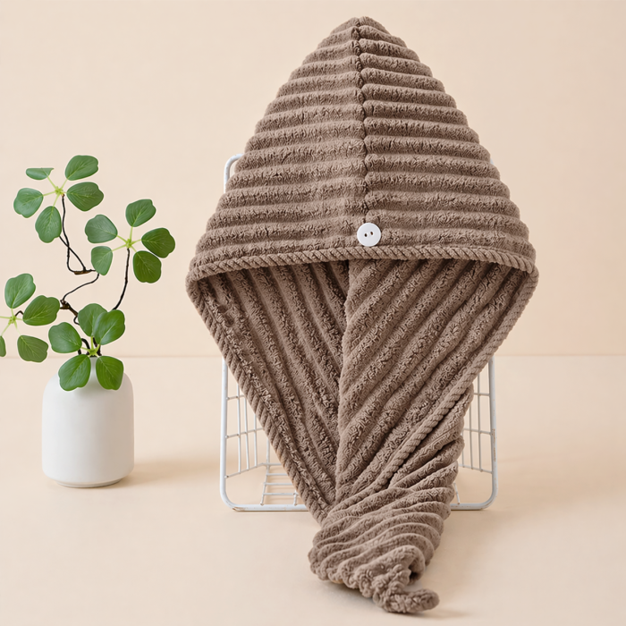 Matu dvielis-turbāns Madam, brown||TavsSapnis