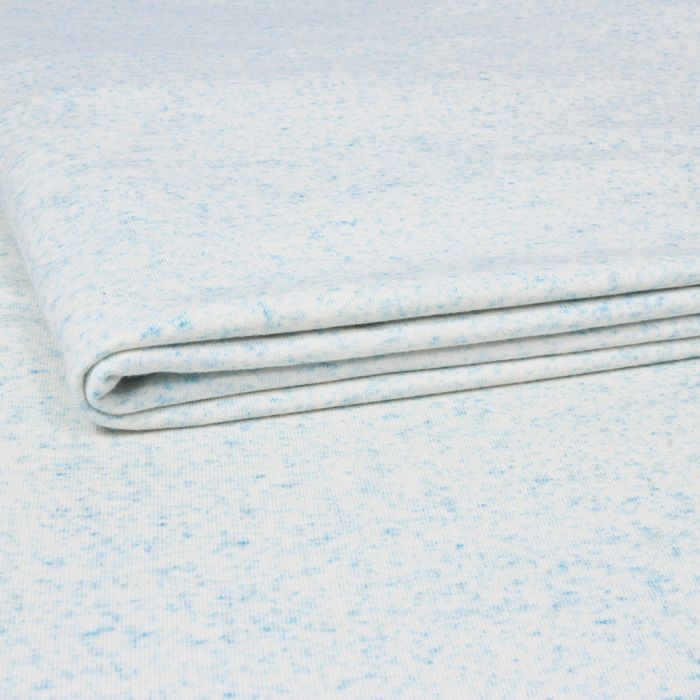 Cilpiņu trikotāža Blue Melange, atlikums 1.30x1.40m||TavsSapnis