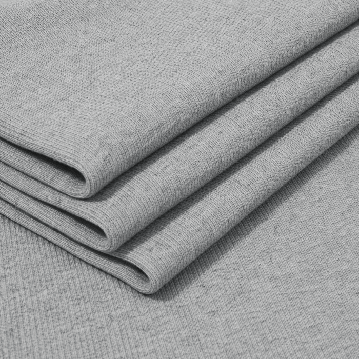 Rib trikotāža pelēka melanža||TavsSapnis