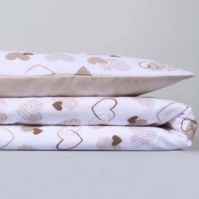 Gultas veļas komplekts Sirdis, 90x120, 40x60 cm||TavsSapnis