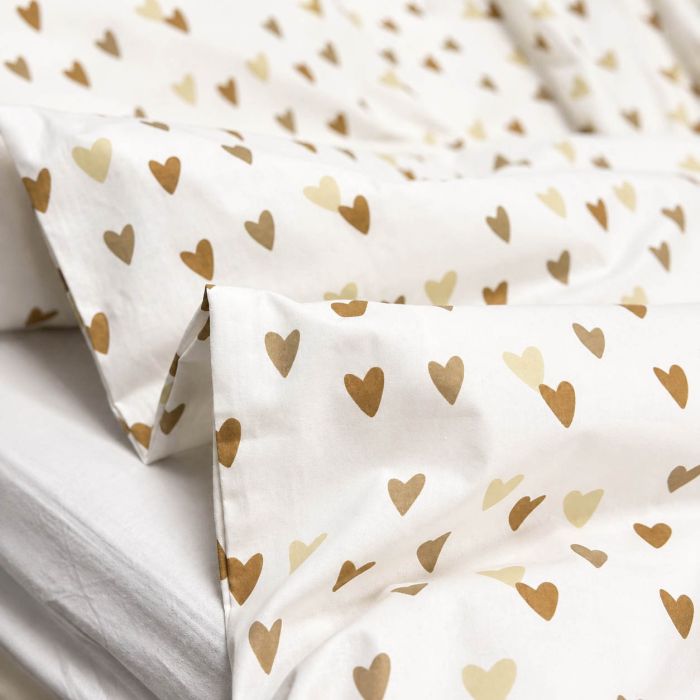 Gultasveļas komplekts ar rāvējslēdzējiem Sirds deja, 100x135, 40x60 cm||TavsSapnis