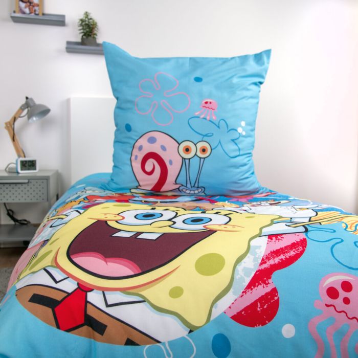 Gultas veļas komplekts SpingeBob, 135x200, 80x80 cm||TavsSapnis
