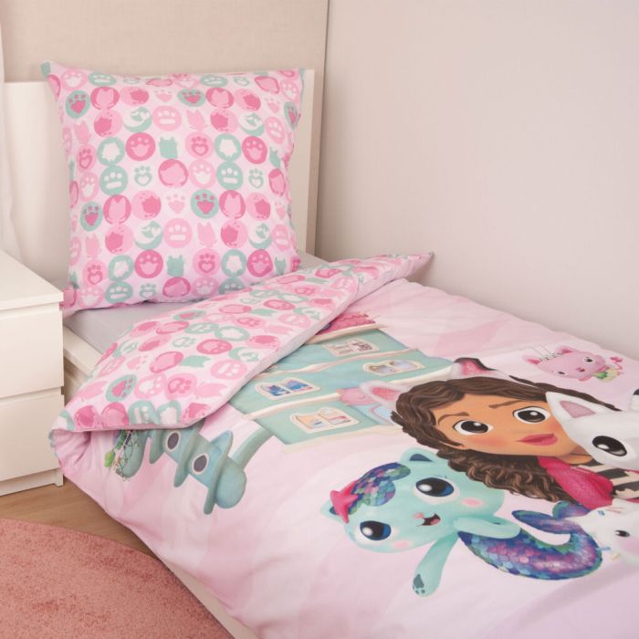 Gultas veļas komplekts Gabby's Dollhouse, 135x200, 80x80 cm||TavsSapnis