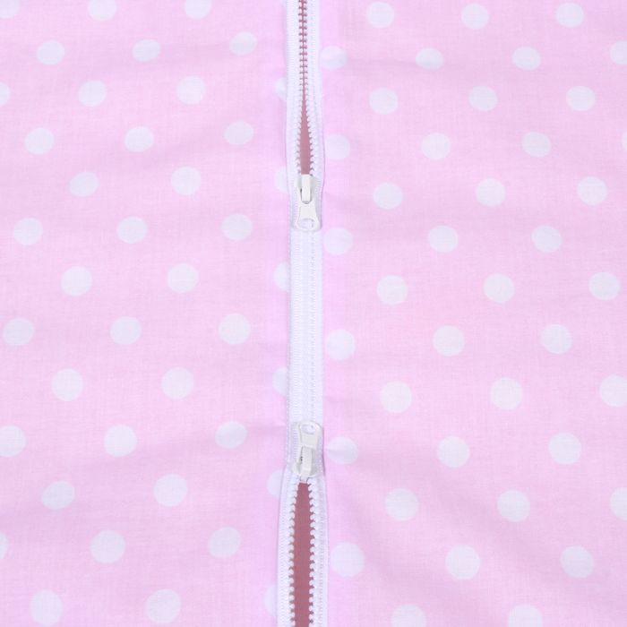 Guļammaiss ar divpusēju rāvējslēdzēju Pink Bubbles, 140 cm||TavsSapnis