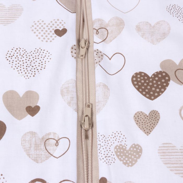 Guļammaiss ar divpusēju rāvējslēdzēju Sirdis, 90 cm||TavsSapnis