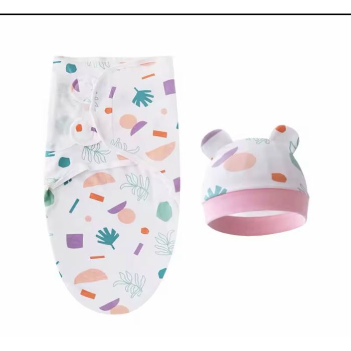Trikotažas autiņbiksīšu kokons ar cepuri Leaf, 48 cm||TavsSapnis