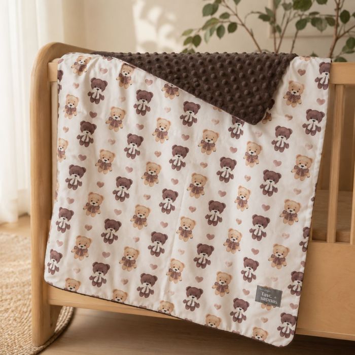 Maigi minky pleds Baby Bear, 70x100 cm||TavsSapnis