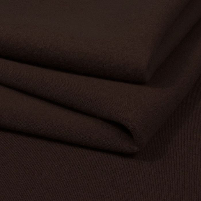 Trikotāža ar pūciņu tumši brūns, 0.50x1.80m||TavsSapnis