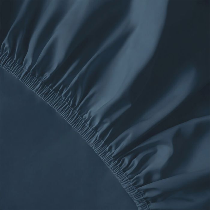 Pure Collection satīna palags ar gumiju DENIM, 200x220 cm||TavsSapnis