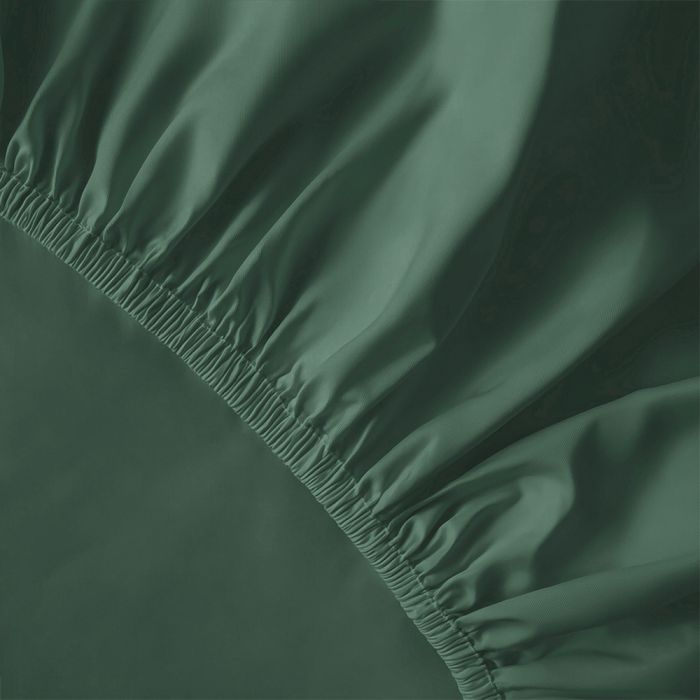 Pure Collection satīna palags ar gumiju OLIVE, 200x220 cm||TavsSapnis