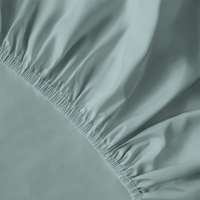 Pure Collection satīna palags ar gumiju MINT, 200x220 cm||TavsSapnis