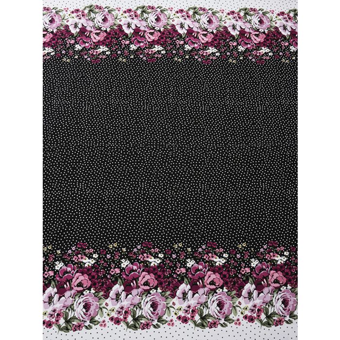 Plāns viskozes audums kleitai Floral, 0.70x1.35m||TavsSapnis