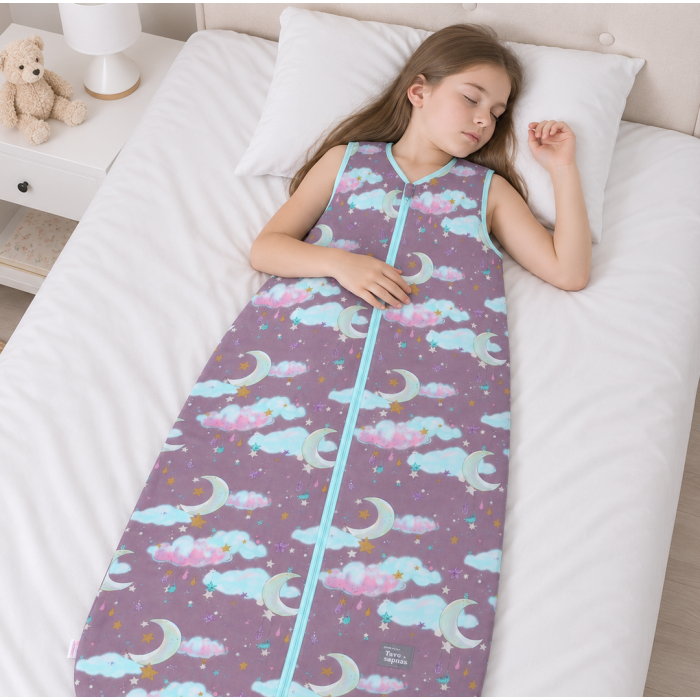 Guļammaiss ar divpusēju rāvējslēdzēju Sapņu valstība, 140 cm, bez piedurknēm, kokvilnas||TavsSapnis