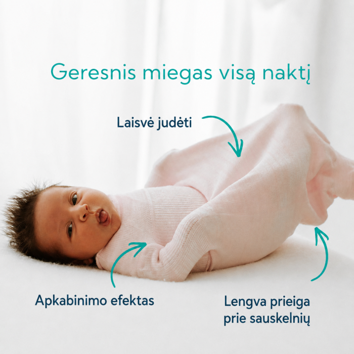 Mazais Swaddelini autiņmaiss Pink, 2.7–5.4 kg, neilons||TavsSapnis