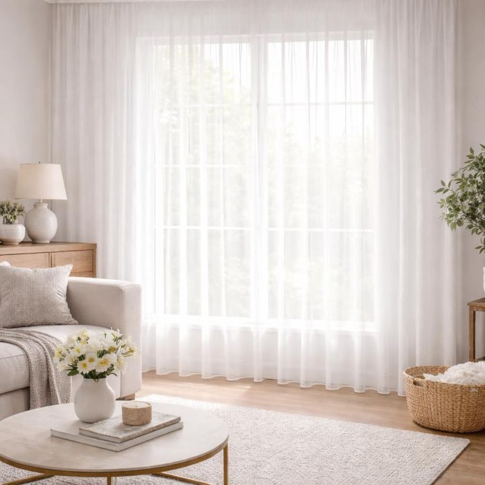 Mērāmi dienas aizkari Natural Soft, gab. 0.70x3.60m||TavsSapnis