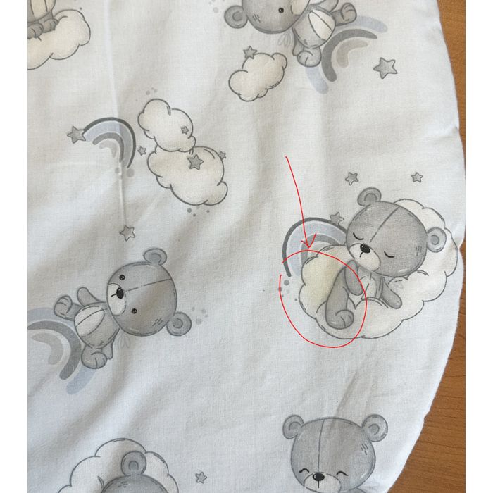 Guļammaiss Dream ar hipoalerģisku pildījumu, divvirzienu rāvējslēdzēju, 70 cm (ar plankumu uz muguras)||TavsSapnis