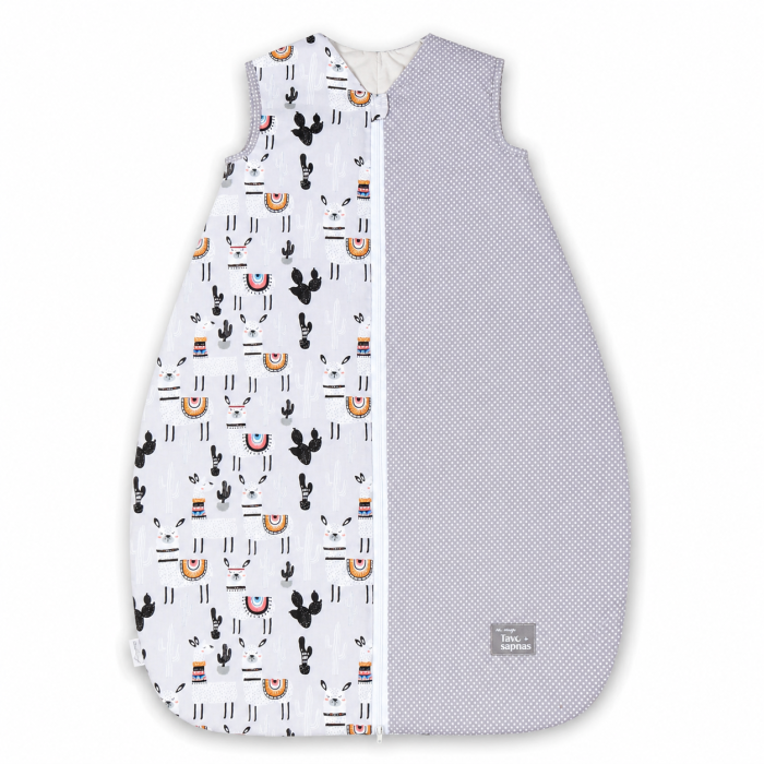 Guļammaiss ar divpusēju rāvējslēdzēju Lamas, 90 cm, bez piedurknēm, kokvilnas||TavsSapnis