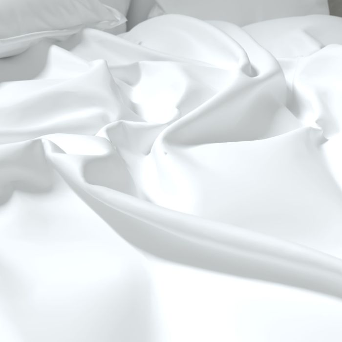 Premium satīna spilvendrāna ar rāvējslēdzēju White, 50x70 cm||TavsSapnis