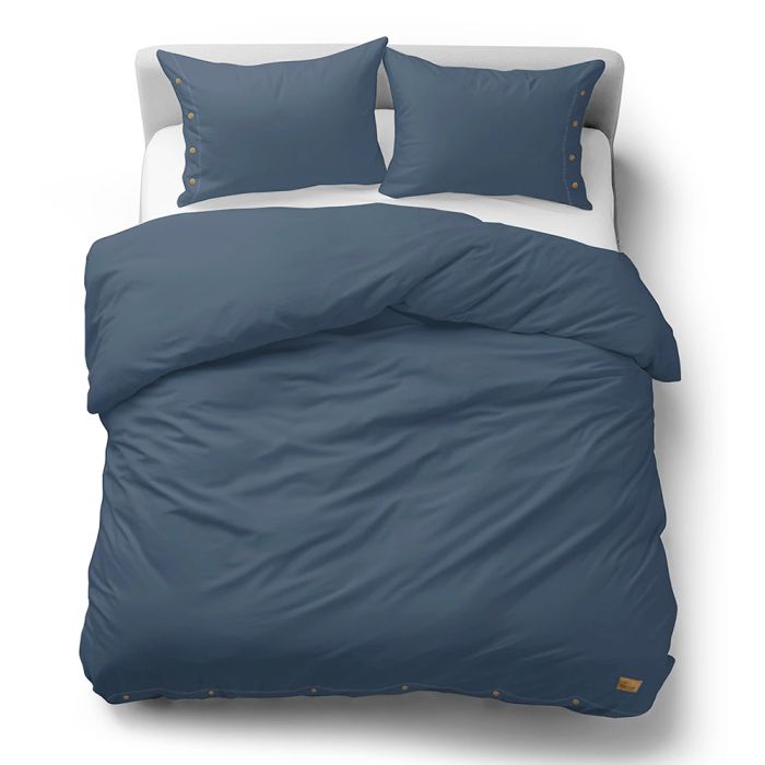 Kokvilnas gultasveļa PURE ECO LINE Denim, 160x200, 70x80 cm||TavsSapnis
