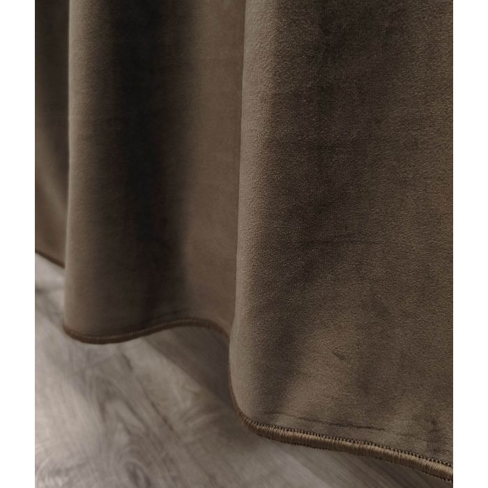 Izmērīts velūra aizkars Brown, augstums 300 cm||TavsSapnis