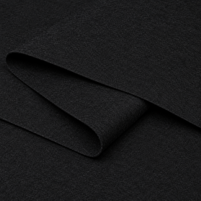 Filcs mērāms 100 cm plats, melns||TavsSapnis