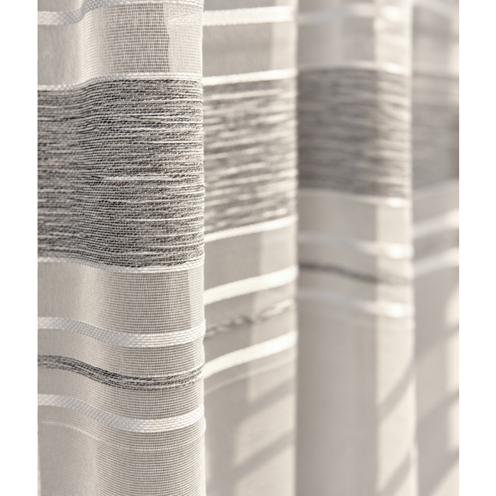 Mērāmi dienas aizkari Grey Stripes, augstums 330 cm||TavsSapnis