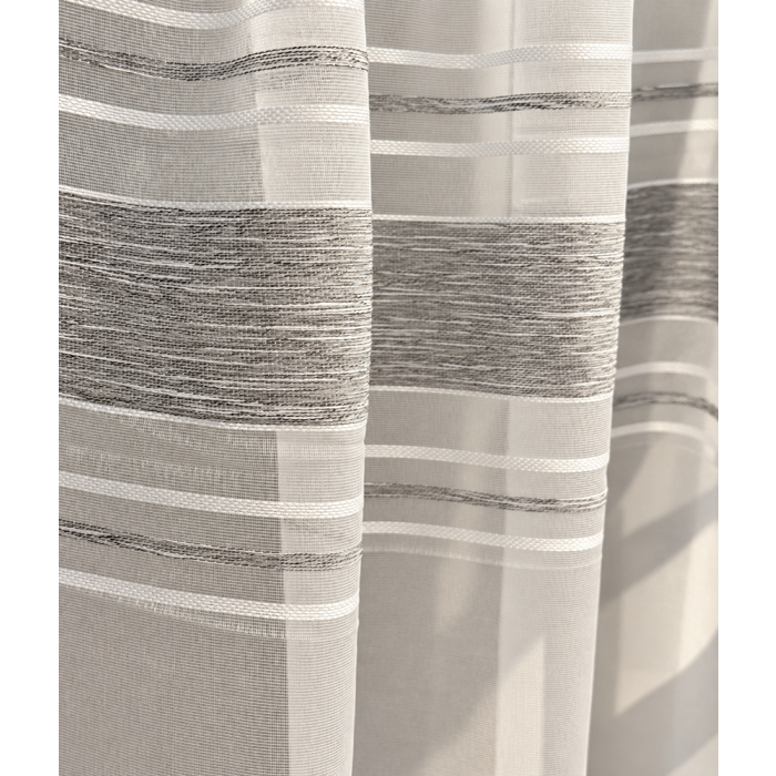 Mērāmi dienas aizkari Grey Stripes, augstums 330 cm||TavsSapnis