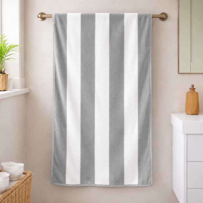 Dvielis Grey Stripes, 70x140 cm||TavsSapnis