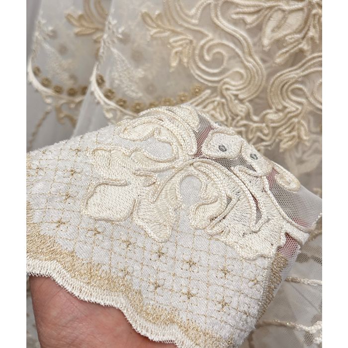 Luksusa dienas aizkaru audums Luxury Rose, augstums 300 cm||TavsSapnis