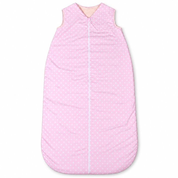 Guļammaiss ar divpusēju rāvējslēdzēju Pink Bubbles, 140 cm, bez piedurknēm, kokvilnas||TavsSapnis