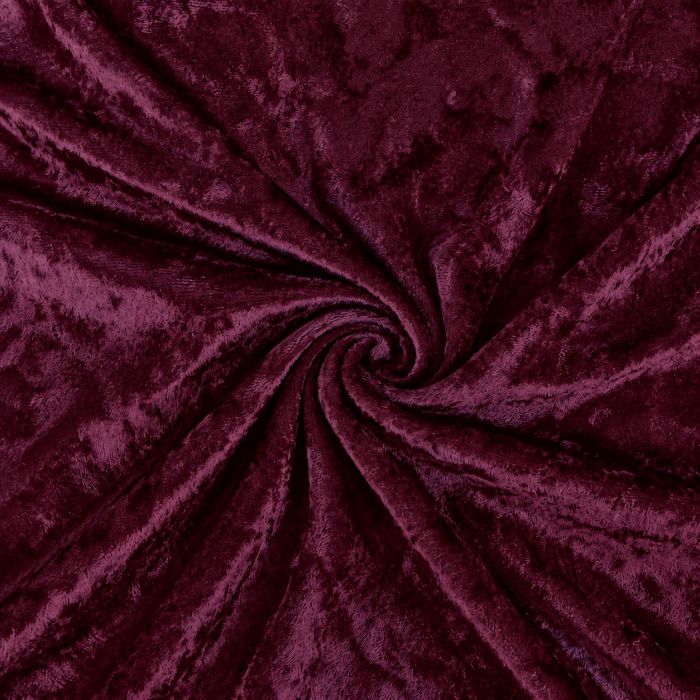 Plāns samts, ar burzījuma efektu, Bordo Purple||TavsSapnis