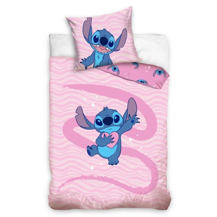 Divpusēja Disney gultasveļa Stitch, 100x135, 40x60 cm||TavsSapnis