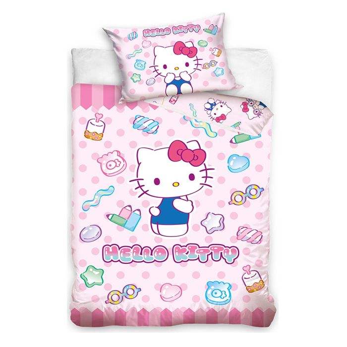Divpusēja Disney gultasveļa Hello Kitty, 100x135, 40x60 cm||TavsSapnis