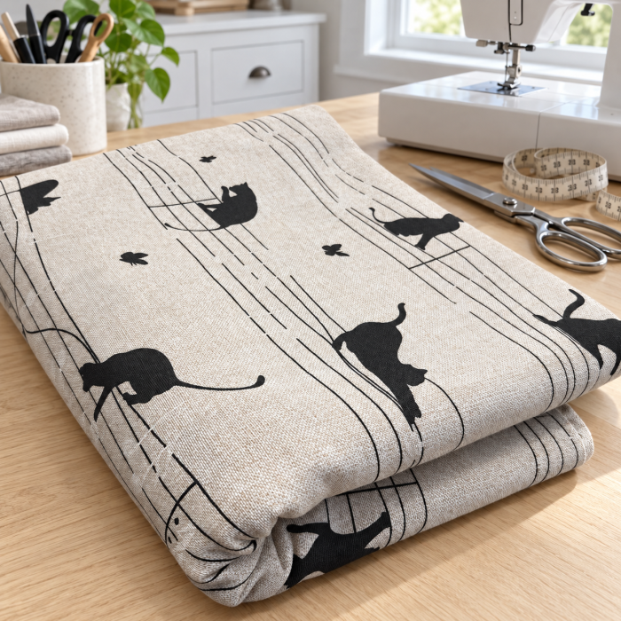 Spāņu dekora audums Cats||TavsSapnis