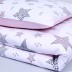 Divpusējs gultas veļas komplekts Rozā zvaigznājs||TavsSapnis
