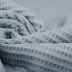 Kokvilnas audums WAFFLE, zilgani pelēks||TavsSapnis