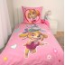 Mirdzošs tumšs gultasveļas komplekts Paw Patrol Girls, 135x200, 80x80 cm||TavsSapnis